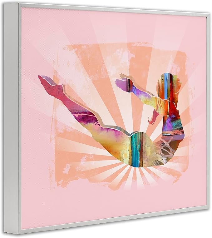 Stupell Industries Abstract Mindfulness Exercise Framed Giclee Wall Art Design by Tim Parker, White Framed, 14 x 11
