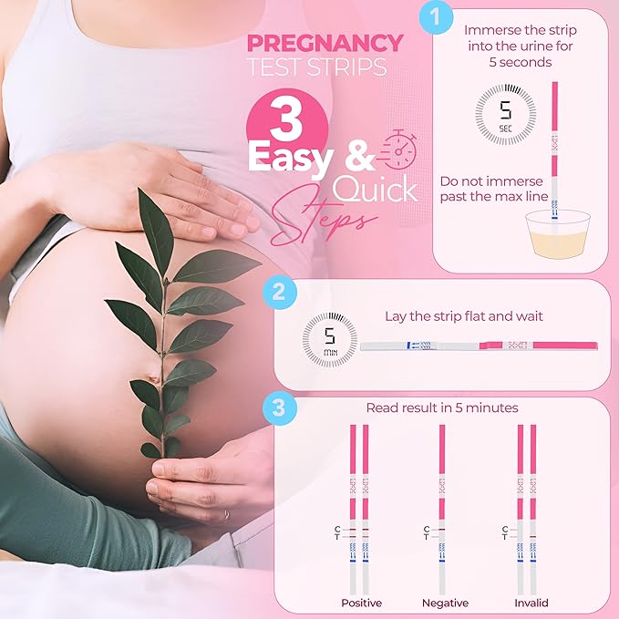 Clinical Guard 110 Pregnancy Tests Strips and 40 Ovulation Test Strips Fertility Kit and Early Detection OPK LH HCG Combo Pack
