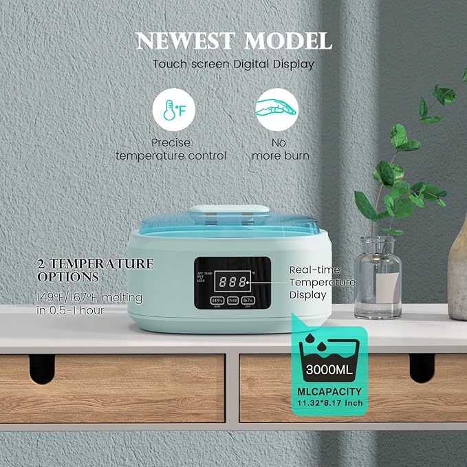 Paraffin Wax Machine For Hands And Feet - Paraffin Wax Heater Moisturizing Set Automatic Timing Heat Preservation Paraffin Wax Machine For Hand Wax, Suitable For Arthritis, Dry Skin Repair(Green)