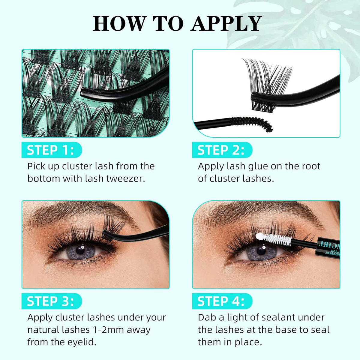 Lash Clusters Wet Look 168Pcs Eyelash Cluster Ultra-Thin Lash Band Eyelashes Extensions Spiky Anime Wide Span Lashes(Hollyhock,C-Mix10-18mm)