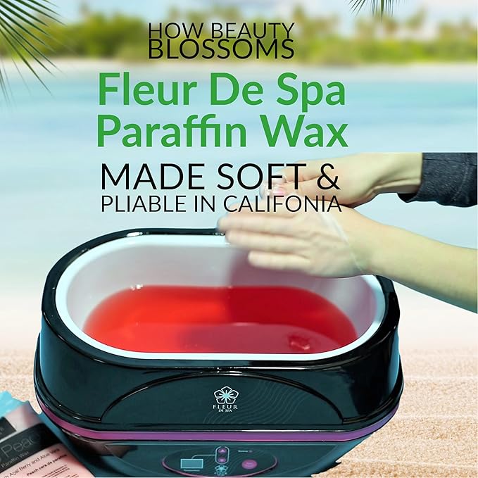 Premium Paraffin Wax Refills - Made in USA - Enhanced and Rich Oil Infusion of Coconut and Jojobo for Luxurious Spa and Home Use on Hands and Feet (True lavender, 1 pound)