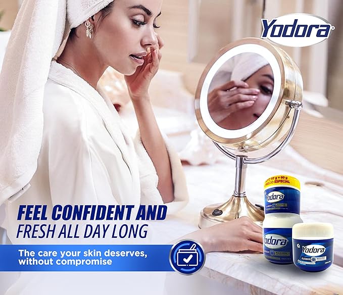 YAHVE- Classic Yodora Deodorant maximum protection. 2.11oz - Desodorante Yodora Maxima Proteccion 60gr - Despensa Colombiana