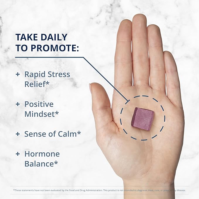 Metagenics HerWellness Rapid Stress Relief - Women's Stress Support Supplement with Saffron, L-Theanine & Vitamin B6* - Mixed Berry Flavor, 30 Soft Chews
