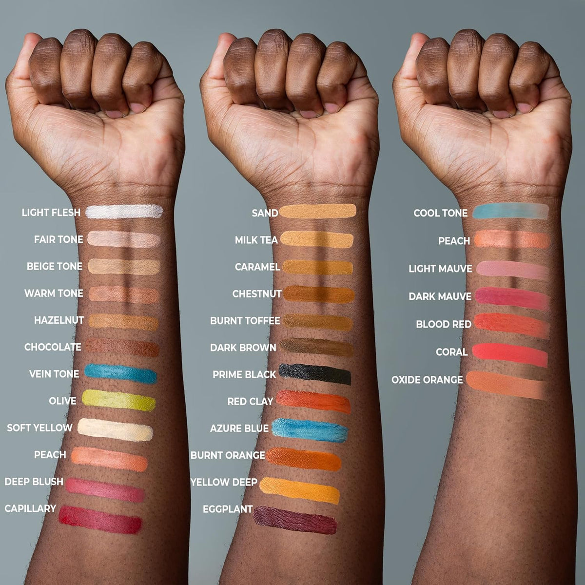 Alcohol Palette Refill Pans - Skin Tones - Chestnut