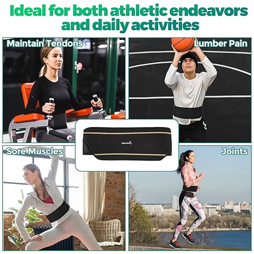 Back Smart Brace for Lower Back Pain Relief - Lightweight Copper Lumbar Brace for Men and Women, Lumber Support Belt with Adjustable Velcro for Sciatica - Large/X-Large, 1 Pack