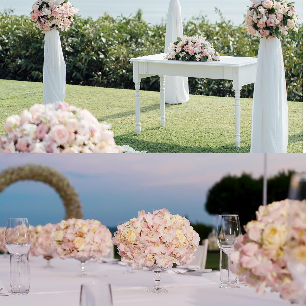 Sggvecsy Cherry Blossom Garland Artificial Cherry Flower Vines 2 Pack Hanging Silk Flowers Garland for Home Wedding Garden Party Arch Office Decor (Pink)