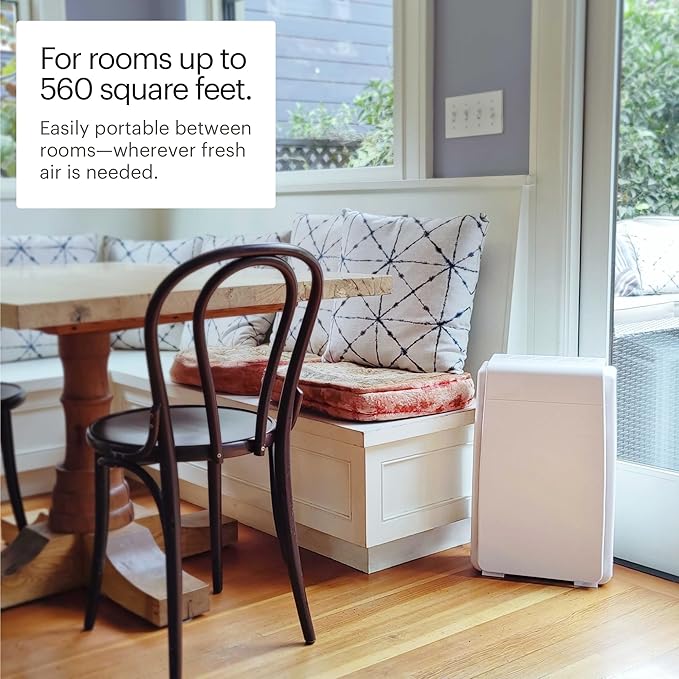 Brondell Horizon O2+ Air Purifier P200, 5 Stage Filtration System with HEPA Filter and Intelligent Ion Technology – 560sf - CARB Certified