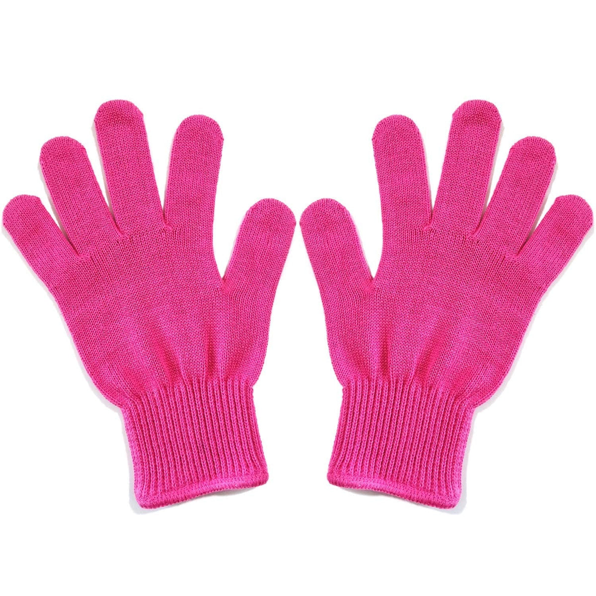 Lessmon 2 Professional Heat Resistant Gloves for Hair Styling Heat Blocking for Curling, Flat Iron and Curling Wand Suitable for Left and Right Hands, Pink