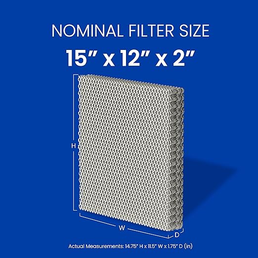 AprilAire 12 Water Panel Humidifier Filter Replacement for AprilAire Whole-House Humidifier Models 112, 224, 225, 440, 445, 445A, 448 (Pack of 4)