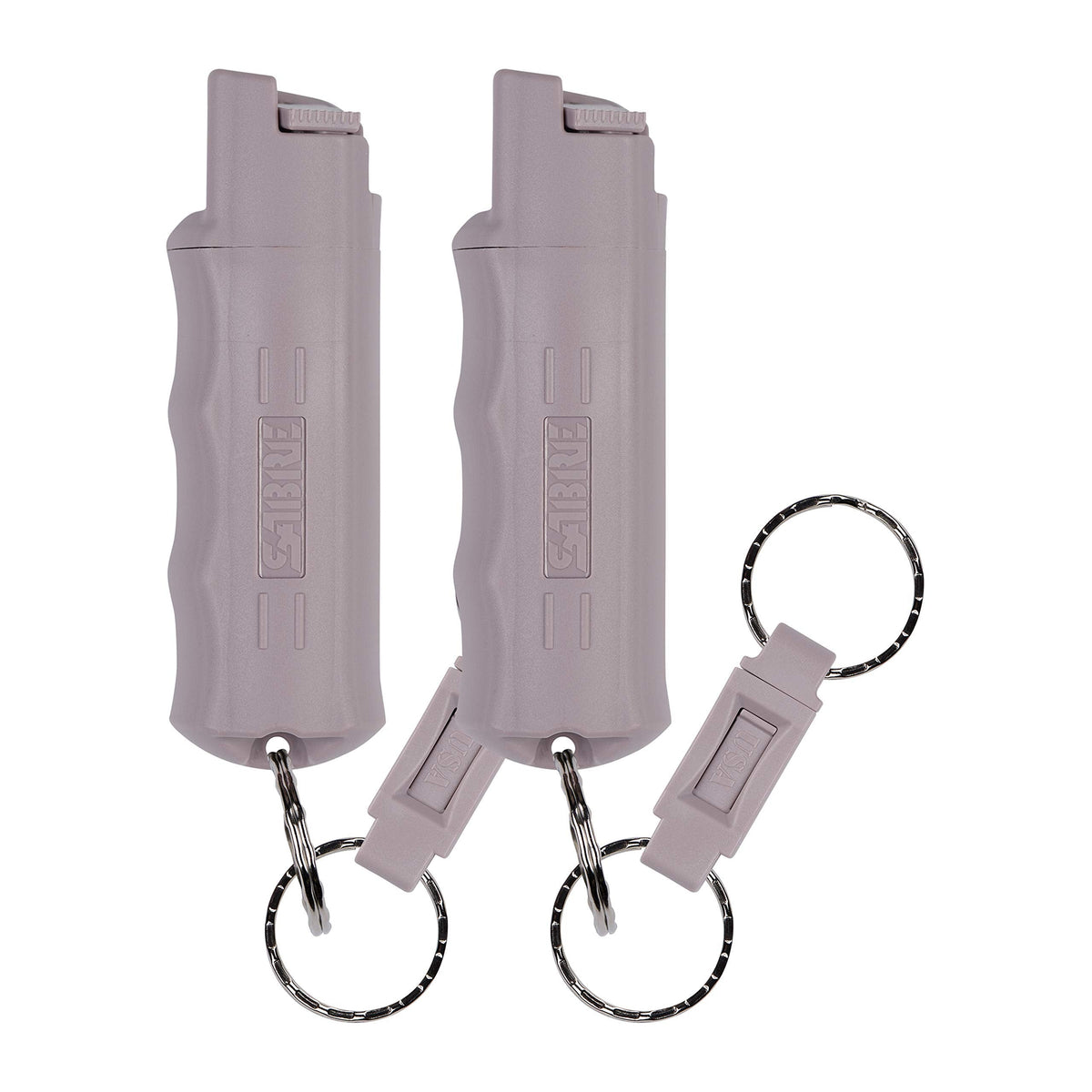 SABRE Pepper Spray, Maximum Police Strength OC Spray, Quick Release Keychain for Easy Carry and Fast Access, Finger Grip for More Accurate and Faster Aim, 0.54 fl oz, Secure and Easy to Use Safety