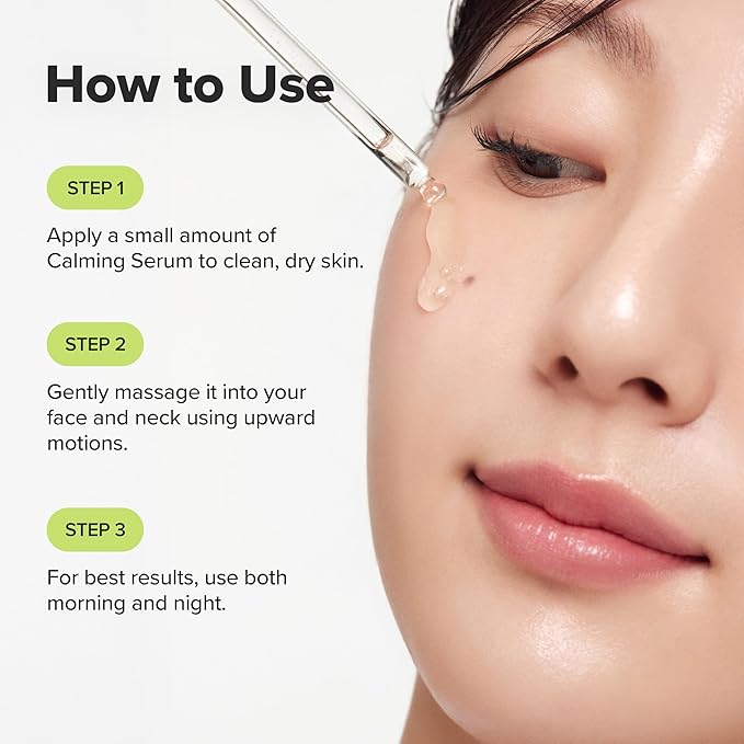 Beauty of Joseon Calming Serum Green Tea Panthenol Soothing, Moisturizing Sensitive, Acne-Prone, UV Irritated Skin, Daily Korean Skin Care for Men and Women (2 Fl.Oz.)