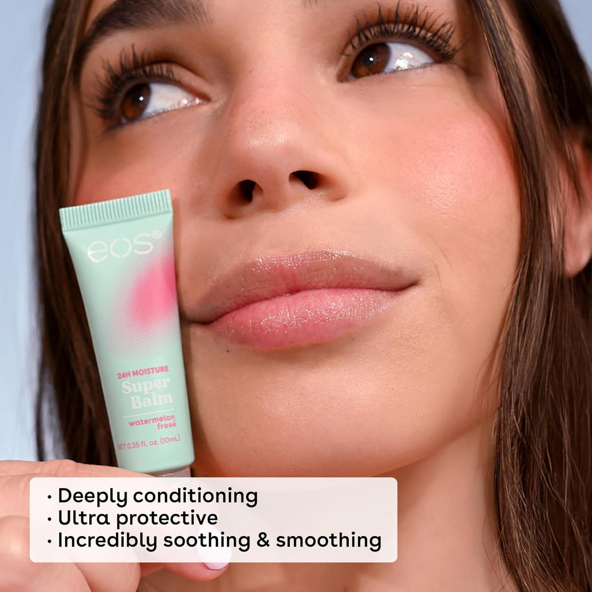 eos 24H Moisture Super Balm - Watermelon Frosé, Day or Night Lip Treatment, Made for Sensitive Skin, Lip Balms & Moisturizers, 0.35 fl oz