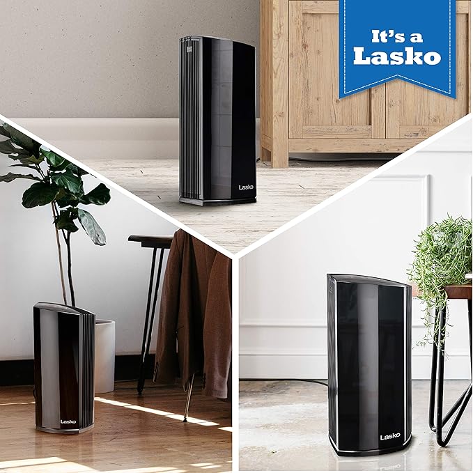 Lasko LP450 Premium HEPA Tower Air Purifier for Home with DreamMode and Timer – True HEPA Filtration Removes 99.97% of Smoke, VOCs, Odors, Pet Dander, Virus Sized Particles, Pollen, Dust and Mold