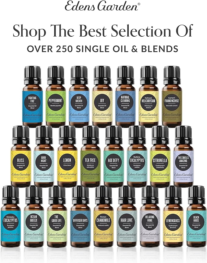 Edens Hair Love Essential Oil Blend- 100% Pure Premium Grade, Undiluted, Natural, Therapeutic, Aromatherapy, The Best for Diffusing, Skin, Hair, Face 10 ml (.33 fl oz)