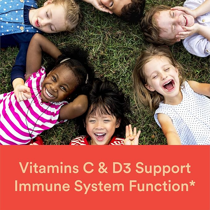 SmartyPants Kids Multivitamin Gummies: Omega 3 Fish Oil (EPA/DHA), Vitamin D3, C, Vitamin B12, B6, A, K & Zinc for Immune Support, Biotin, Gluten Free, Three Fruit Flavors, 90 Count (22 Day Supply)