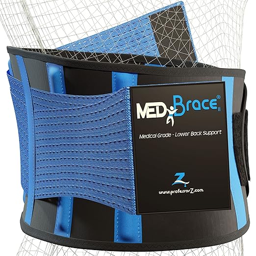 Back Brace Support Belt for Lower Lumbar Pain Relief for Men and Women - Medical Grade Orthopedic Waist Compression for Sciatica Nerve, Scoliosis, Disc or Lifting at Work