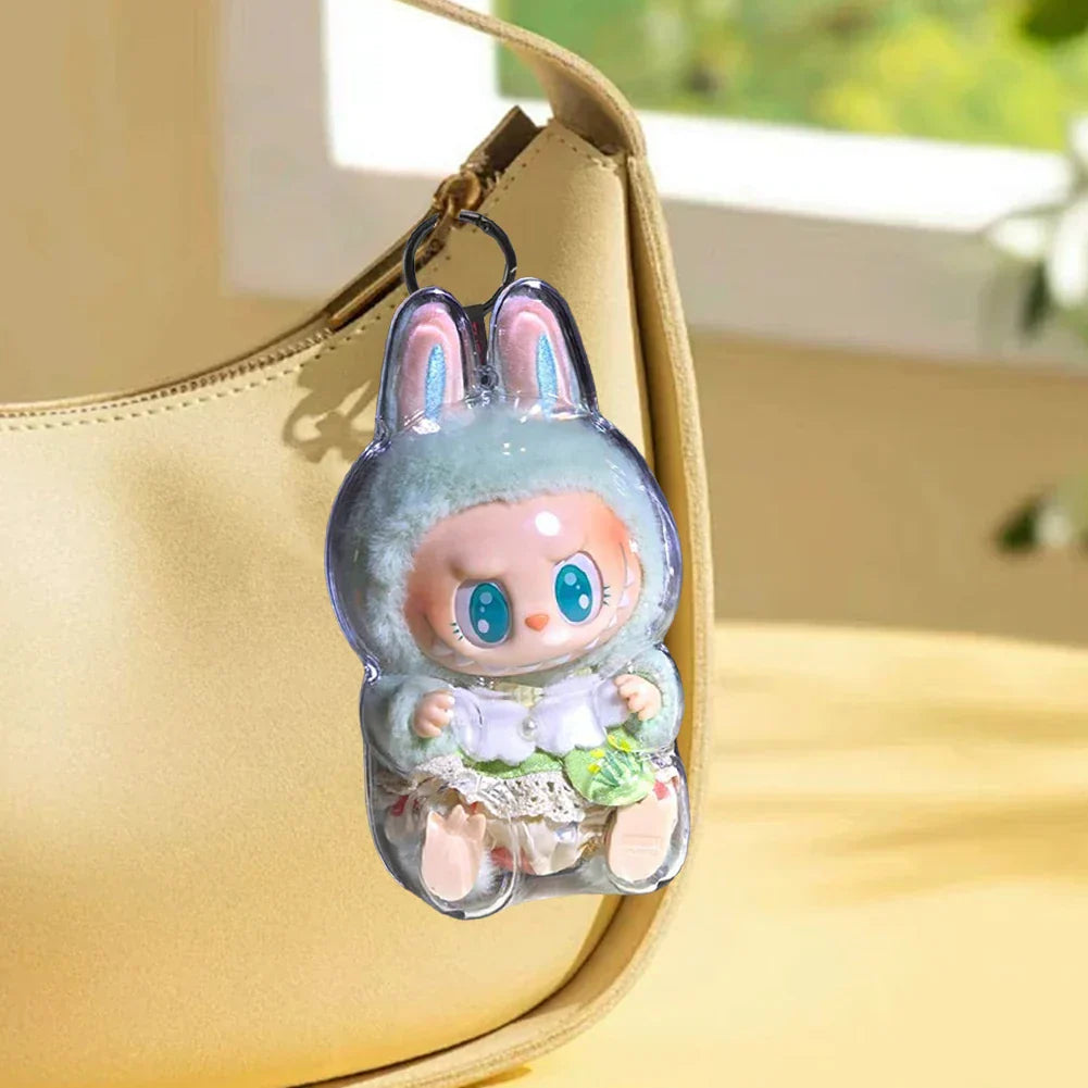 Labubu Transparent Toy Display Storage Cover