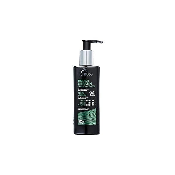 TRUSS Keratin Hair Treatment - Care for Women & Men with Collagen Heat Protectant Leave In Moisture, Detangling Repair Controls Frizz Restores Shine (8.45 oz)
