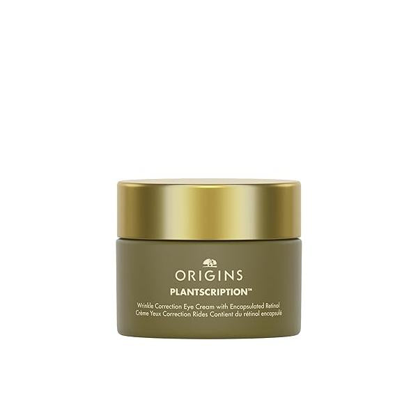 Origins Plantscription Wrinkle Correction Retinol Eye Cream | Visibly Reduces Crow's Feet With Encapsulated Retinol, 0.5 Fl Oz