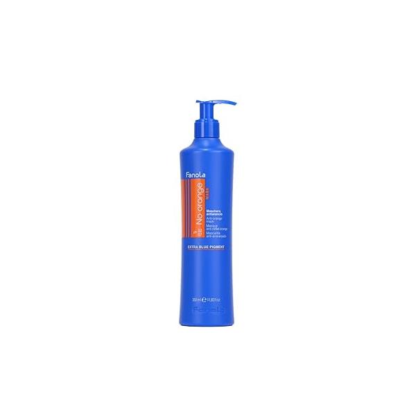 Fanola No Orange Mask - Blue Color Depositing Treatment for Dark Tones, Removes Brassiness from Color-Treated Hair Conditioning, Detangling, and Hydrating 11.83 Fl Oz