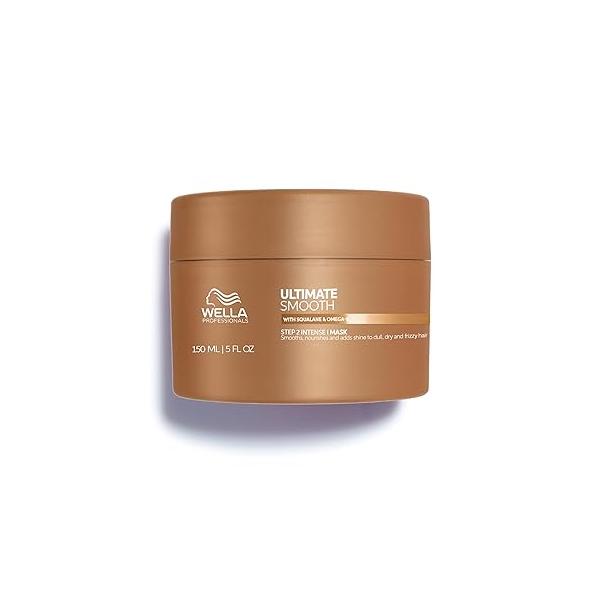 Wella Professionals ULTIMATE SMOOTH Intense Mask with Deep Nourishment | Treatment for Dry, Frizzy Hair Smooths & Adds a Silky Shine With Squalane Omega 9 Color Safe