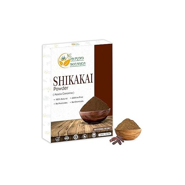 Shikakai Powder Pure Acacia Concinna Fruit Pods For Hair, Shiny, Tangled Hair Cleanser & Conditioner Vegan Non GMO 5.30 oz
