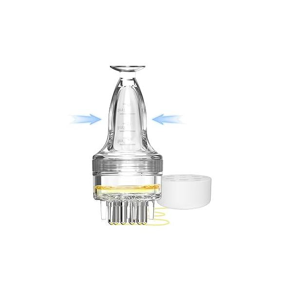Minoxidil Applicator, Quick Efficient Apply No Messy Hair Serum Applicator Small Tool, Bottle Brush Scalp Comb Dedicated to