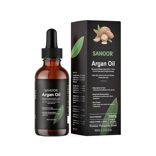 SANOOR® Rosemary Mint, Scalp Hair Growth Oil, Infused Biotin to Encourages | Healthier, Stronger & Long Strands All Type Texture Straight, Waves Chemically Treated Hairs