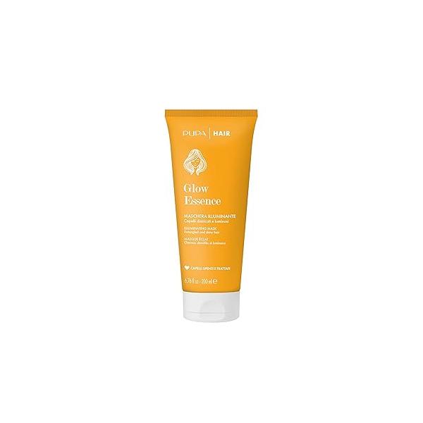 Pupa Milano Glow Essence Illuminating Mask - Hair with Argan Oil to Nourish and Boost Shine Coconut Restore Scalp 8.45 oz