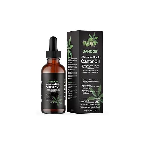 SANOOR® Rosemary Mint, Scalp Hair Growth Oil, Infused Biotin to Encourages | Healthier, Stronger & Long Strands All Type Texture Straight, Waves Chemically Treated Hairs